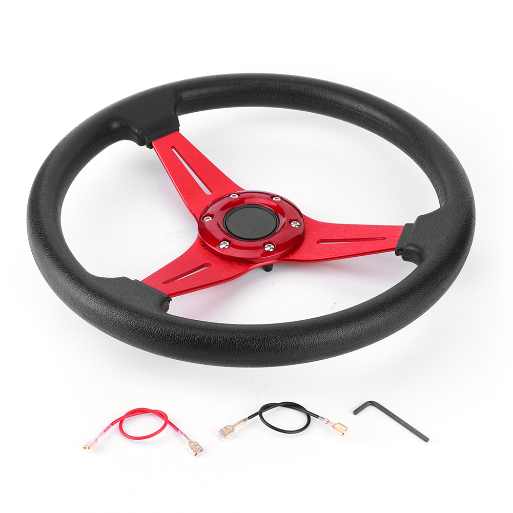 350-mm-14-zoll-rennlenkrad Für Drift-sport, Modifiziertes Universal-ersatzteil, Zubehör, Rot