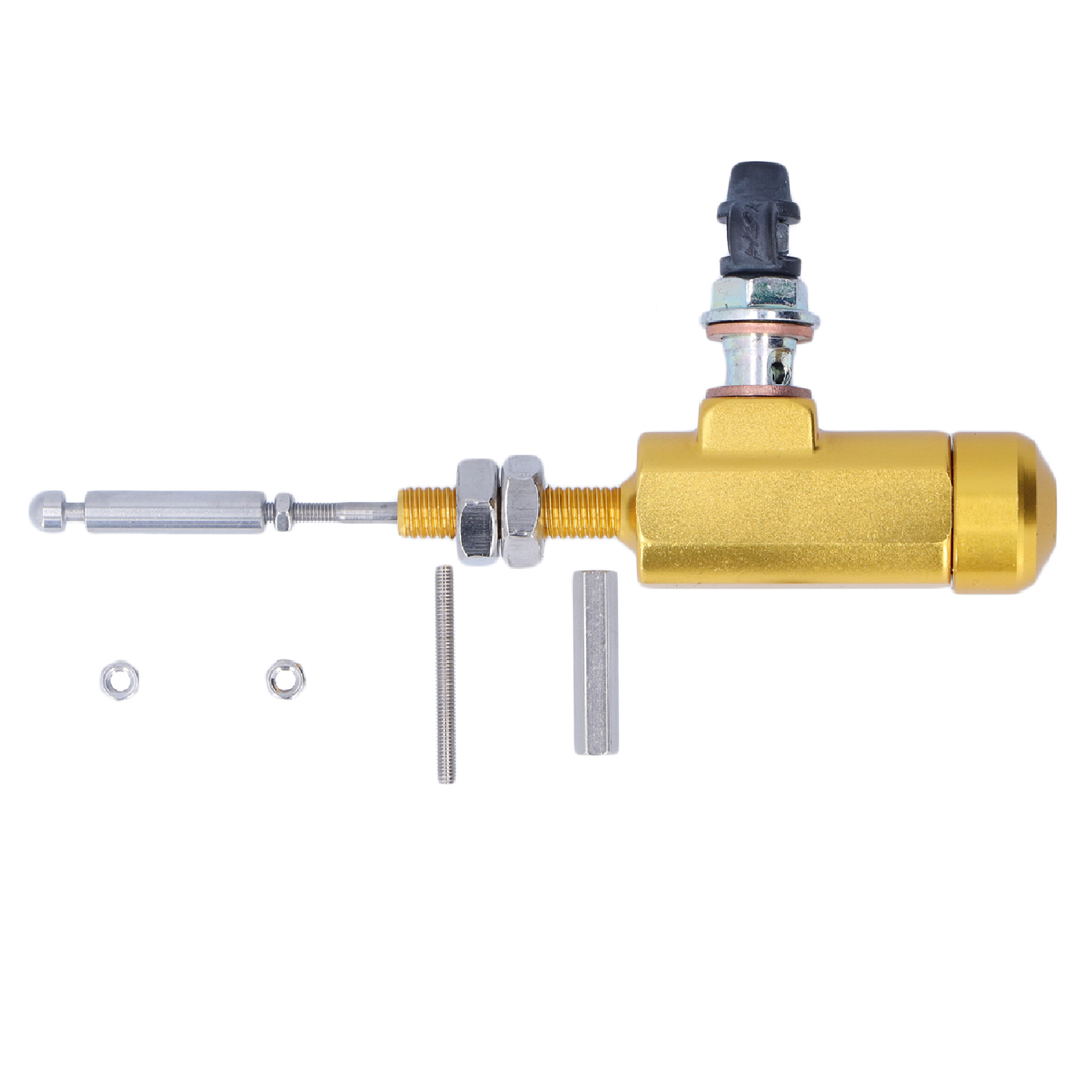 Universal M10 X 1,25 Mm Hauptbremszylinder Für Hydraulische Bremse Und Kupplung Von Motorrad, Quad Oder Dirtbike - Gold.