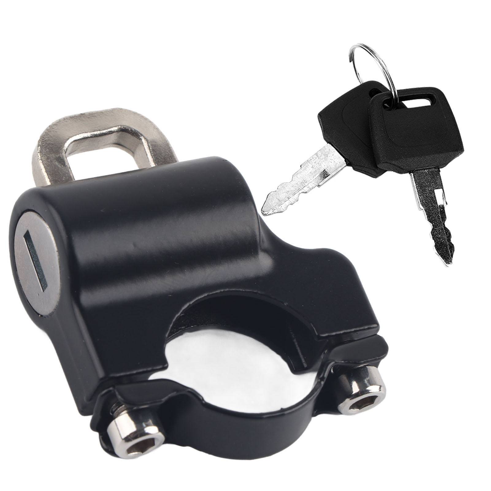 22 Mm Universal-diebstahlsicherung Für Motorradlenker Mit 2 Schlüsseln (schwarz)