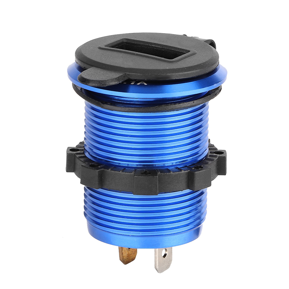 12-24v Zigarettenanzünder-steckeradapter Mit Zwei Usb-anschlüssen Und Led-voltmeter Für Motorräder