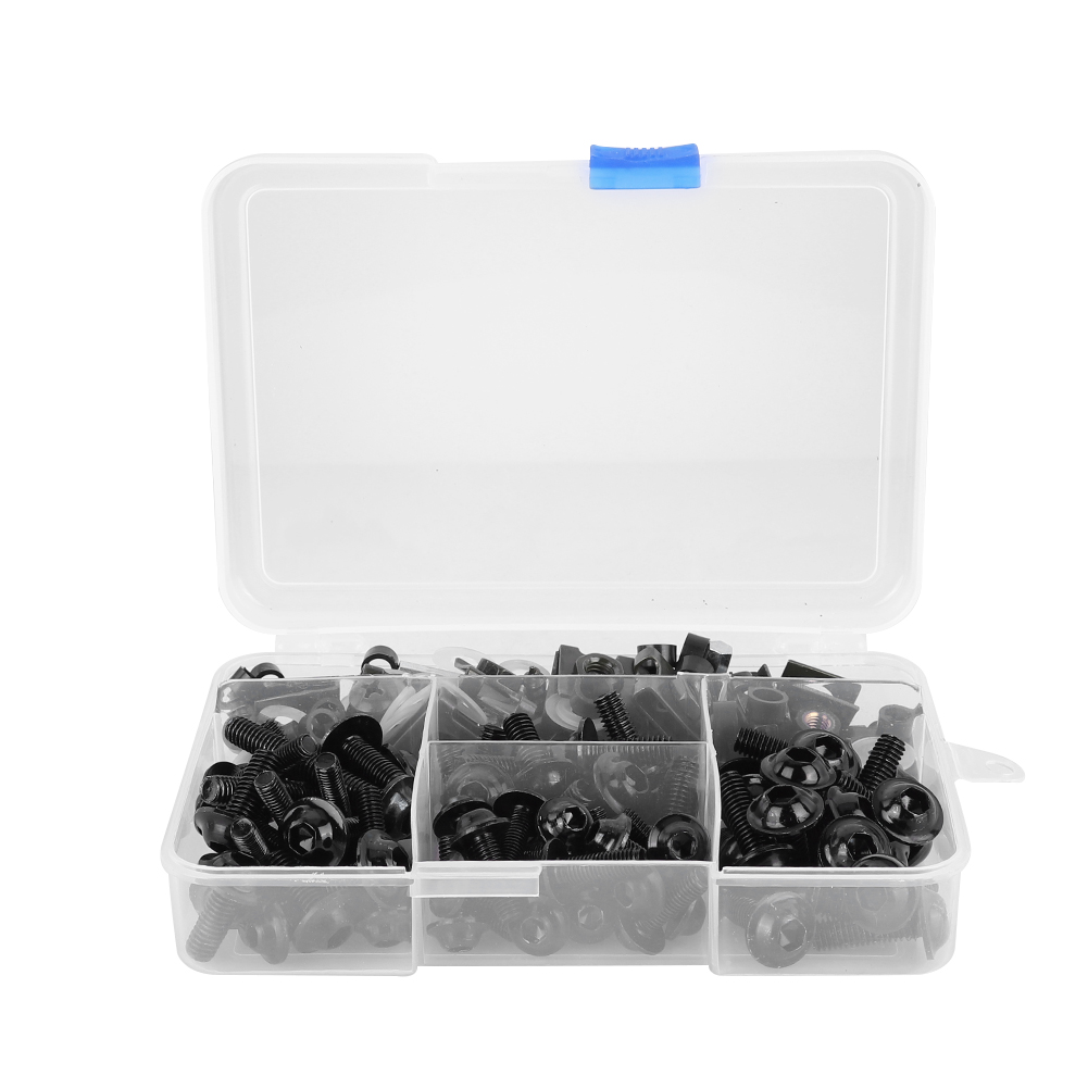 177-teiliges Set Motorradverkleidungsschrauben Und -clips, Universalbolzen M5 Und M6, Kompatibel Mit Honda Sportmotorrädern