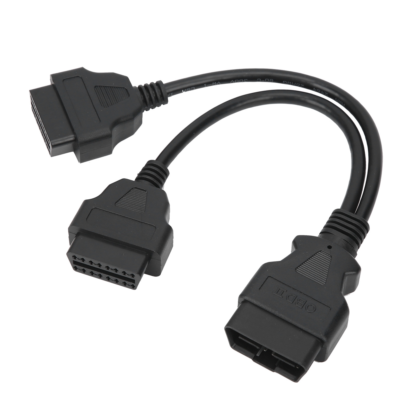 16-poliges Obd2-kabel, Kfz-diagnoseadapter Mit 1 Auf 2 Weiblichen Steckern, 30 Cm Verlängerungskabel, Zum Scannen Von Fahrzeugdaten