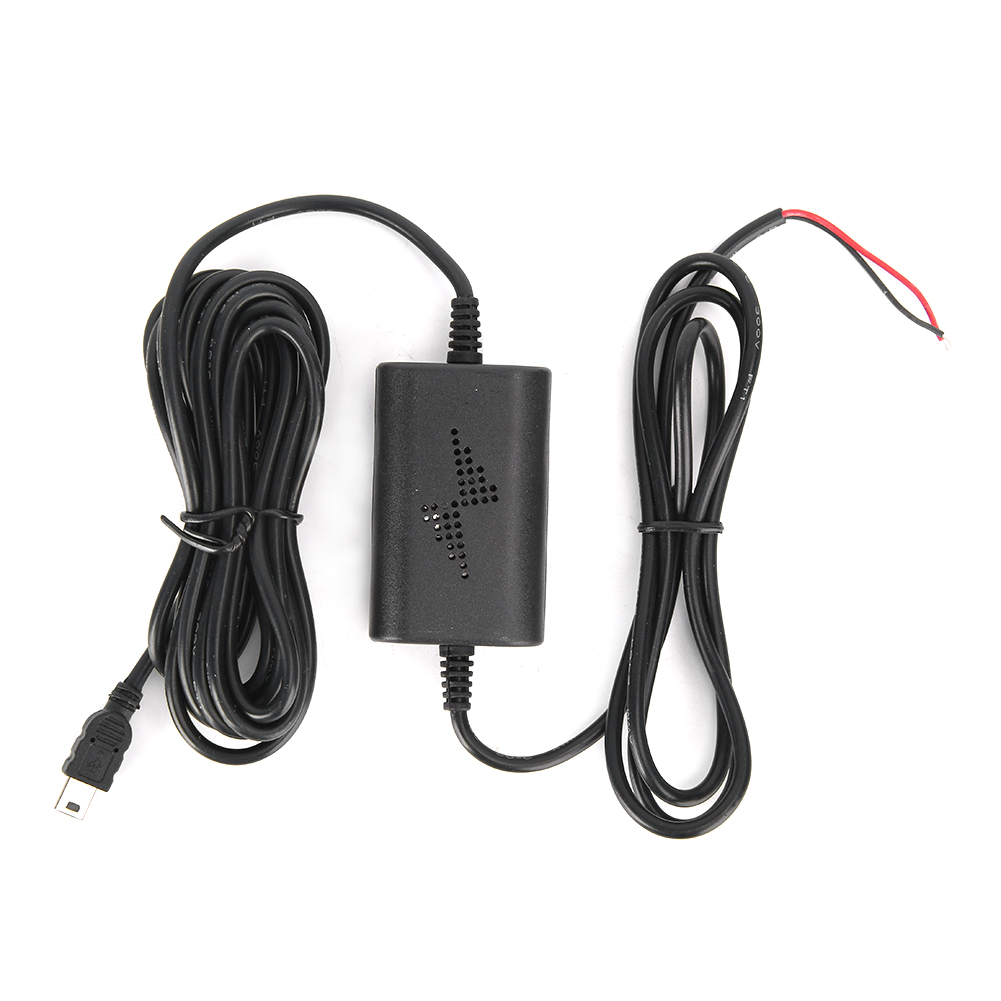 Dashcam-festverdrahtungsset 12v/24v Auf 5v 2,5a Usb Mini-anschluss, Spannungsabwärtsadapter Für Parküberwachung