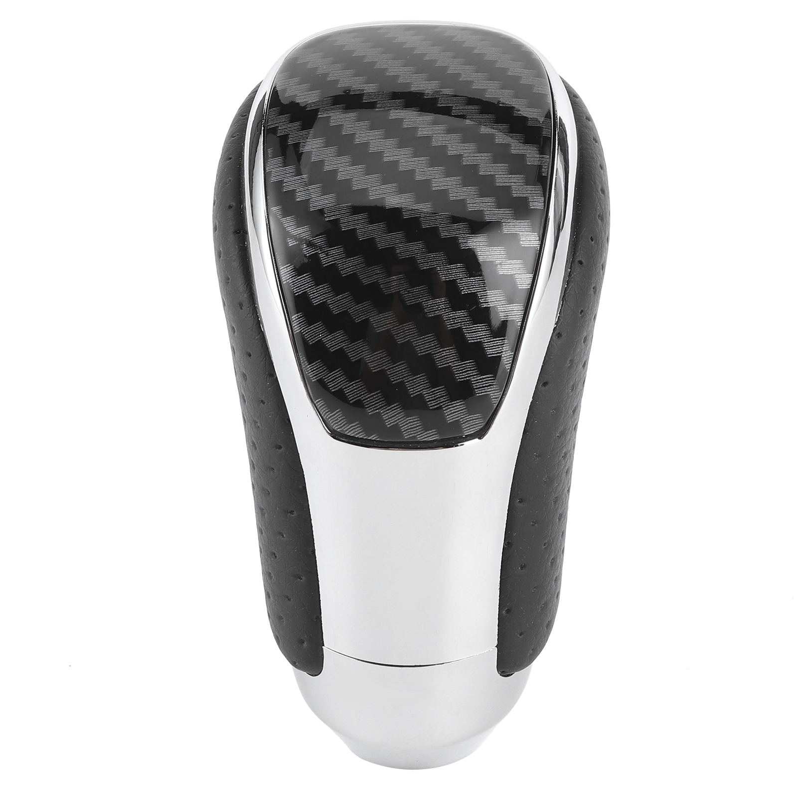 Schwarzer, Perforierter Schalthebelgriff Aus Kunstleder, Carbon-optik, Ergonomisch, Kompatibel Mit Crown/alphard/vellfire 2015-2019