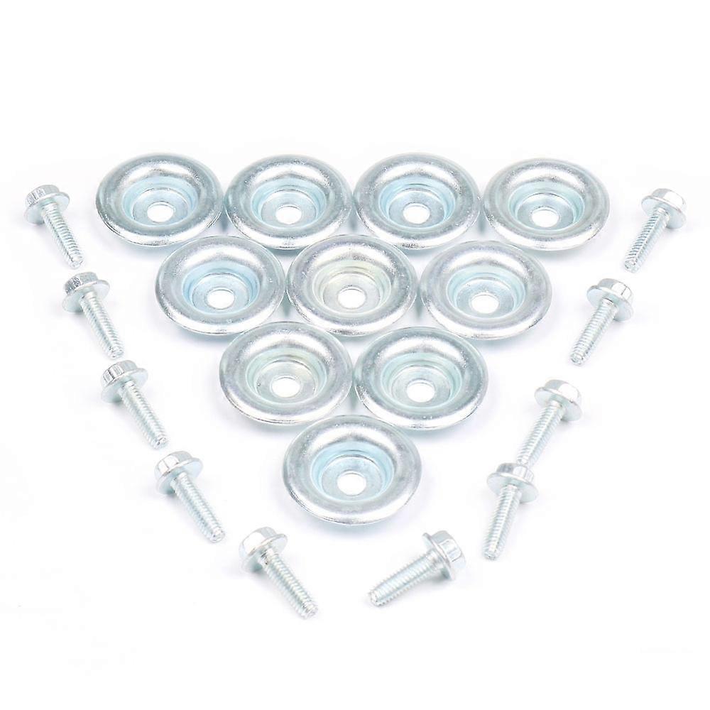 Satz Mit 10 Schutzscheiben Für Utv-blechteile, Schraubensatz Kompatibel Mit Rzr 570 800 900, Robuste Hilfsrahmenbefestigung, Antivibration, Behandelter Stahl, Geländeeinsatz.
