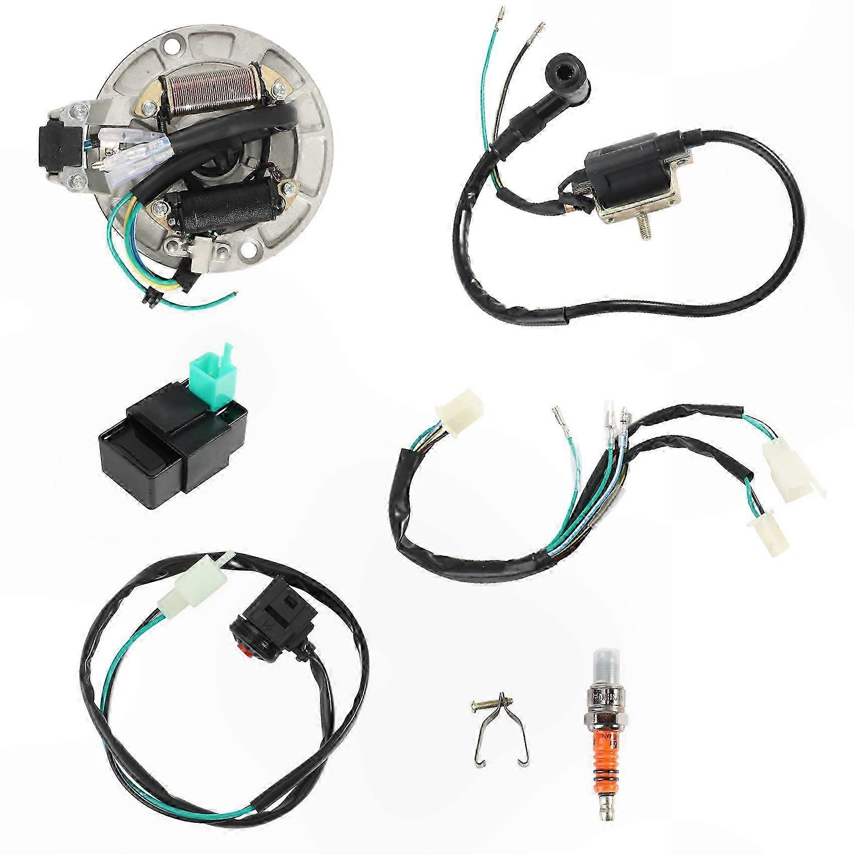 Kabelsatz Für Viertaktmotorräder (50-125 Cm³) Mit Kickstarter, Cdi-system Und Zündspule