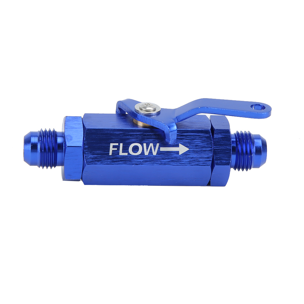 Cnc Y972-6an Kraftstoffabsperrventil Für An6-schlauch, Blau