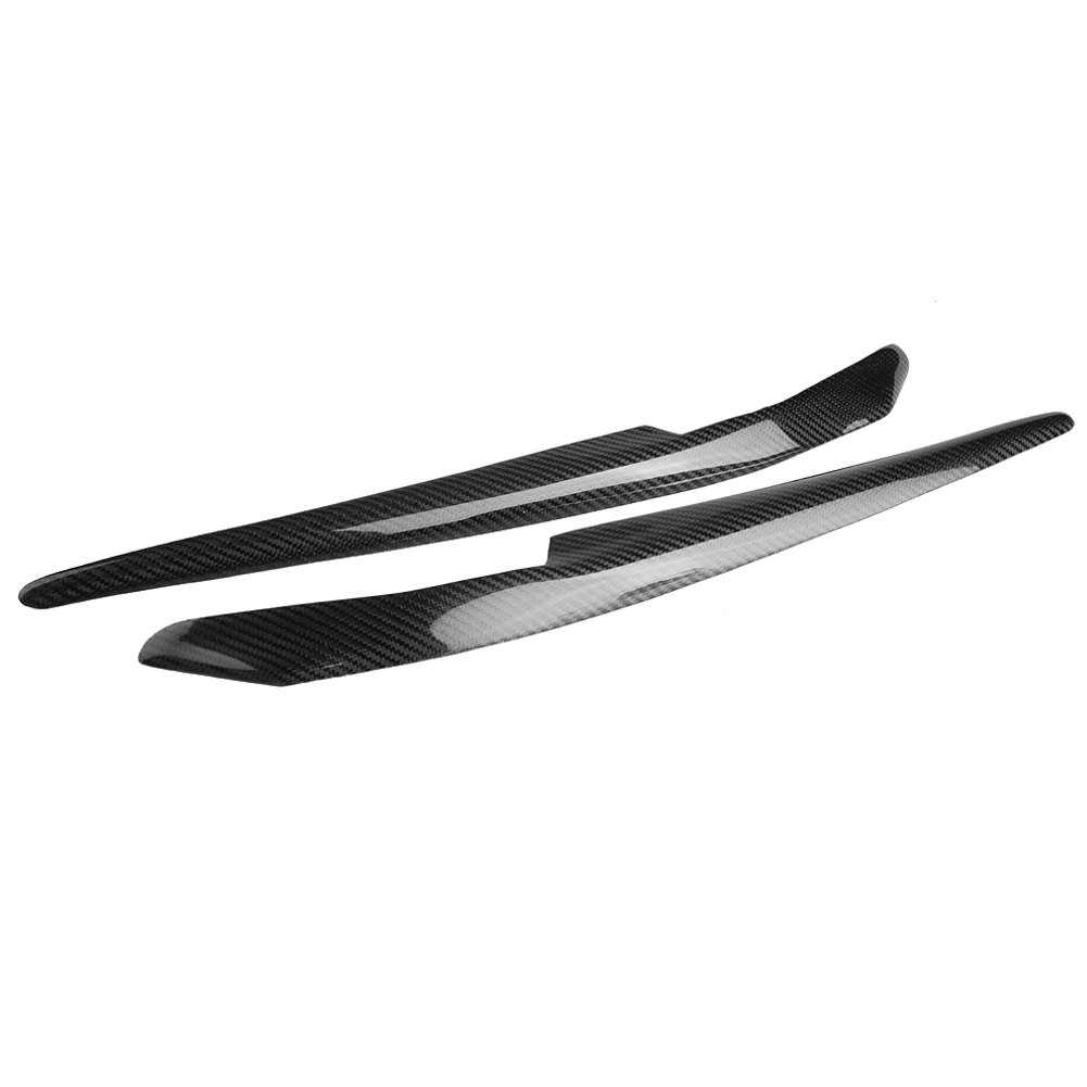 2 Paar Scheinwerferblenden Aus Kohlefaser Für Autos - Kompatibel Mit Mitsubishi Lancer Evo X 10 2008-2014