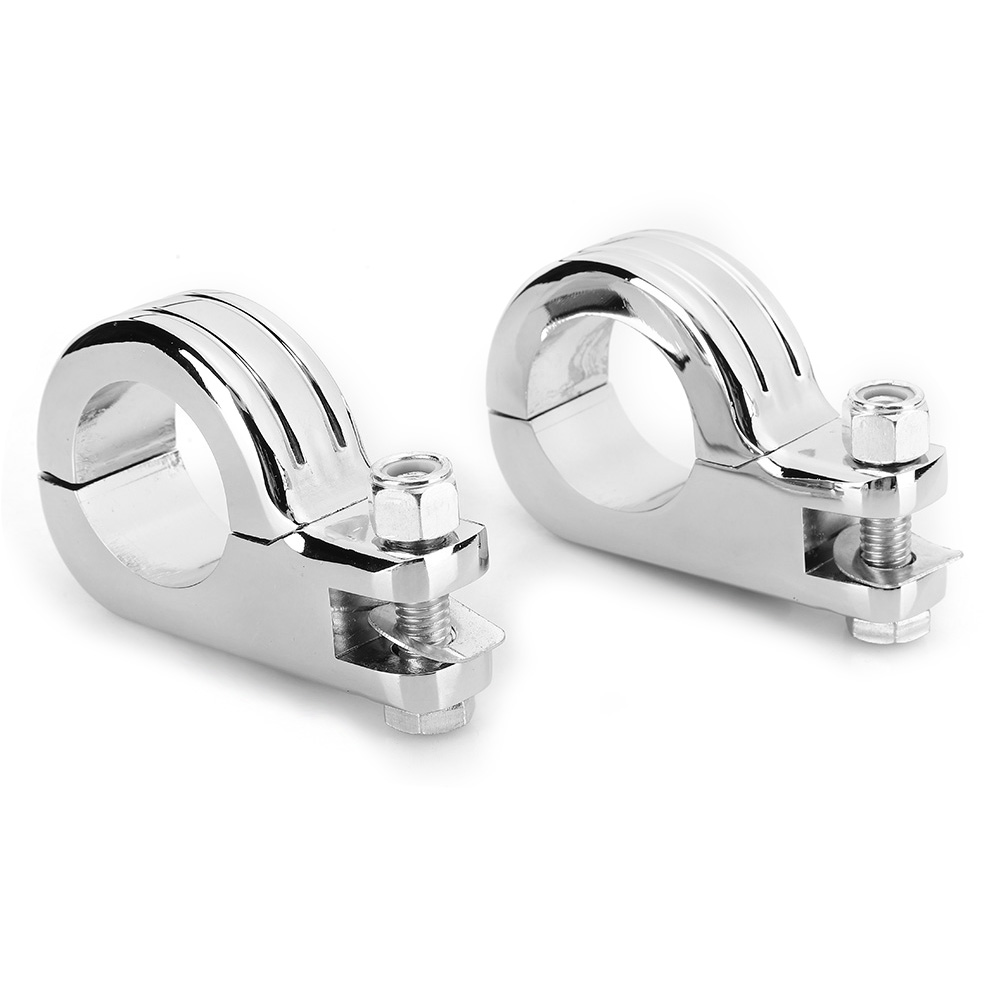 Motorrad-fußrastenhalterung 32 Mm 1,25 Zoll Klemmbefestigung Für Honda (chrom)