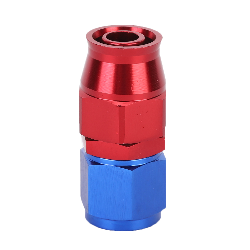 An10 Rot/blauer Adapter Aus Aluminiumlegierung Für Ölleitungsanschluss, Ptfe-kraftstoffschlauch 0°