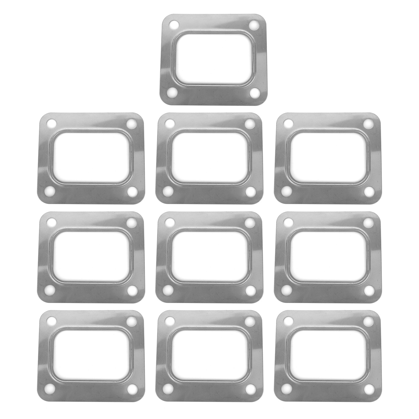 Edelstahl-turbo-t4-flanschdichtung, 4-loch-ausführung, Geteilte Ausführung Aus Gepresstem Metall