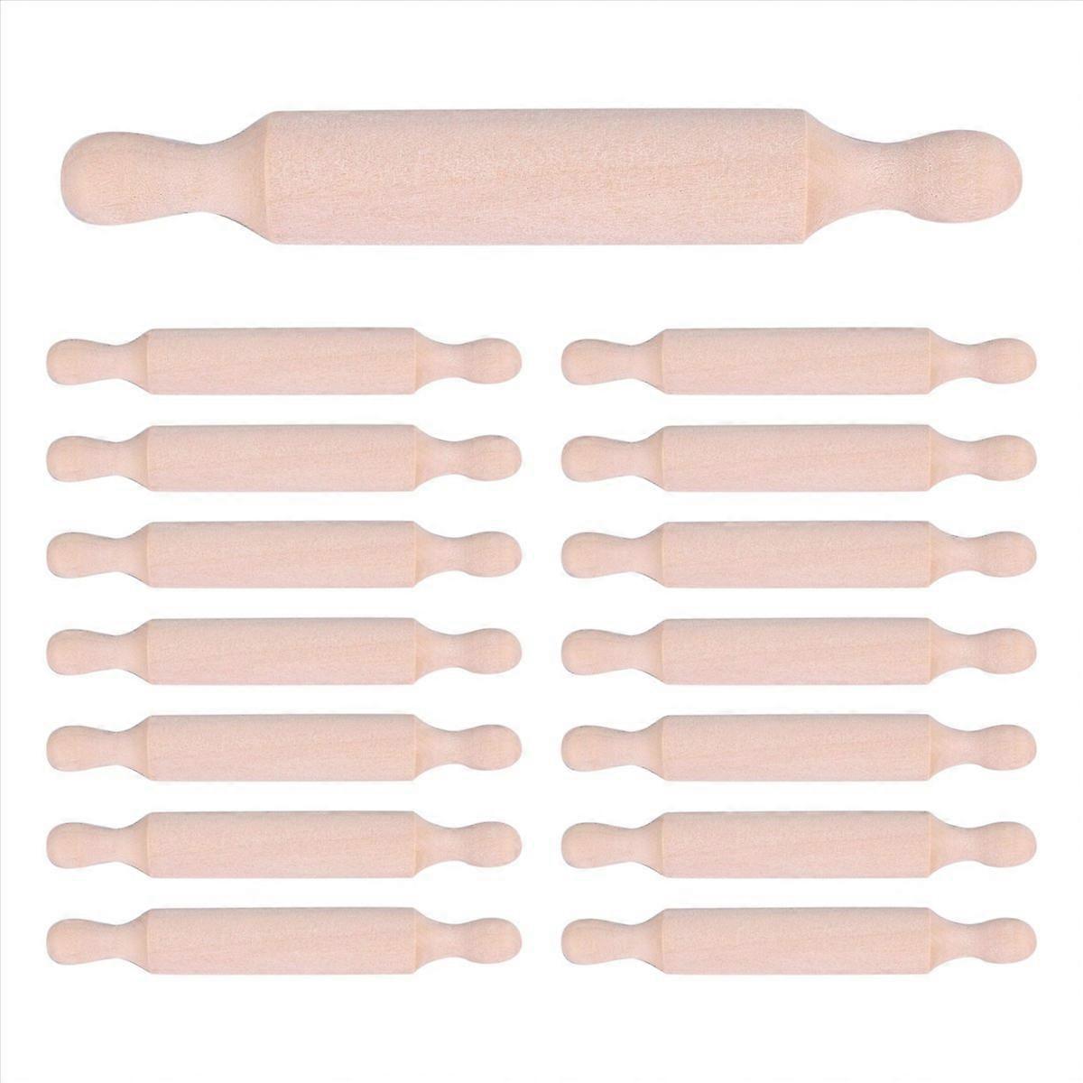 15 Cm Langes Nudelholz Aus Holz, Kleines Küchennudelholz Für Gebäck Und Backwaren, Werkzeug Für Kuchen Und Fondant, Kompaktes Backzubehör