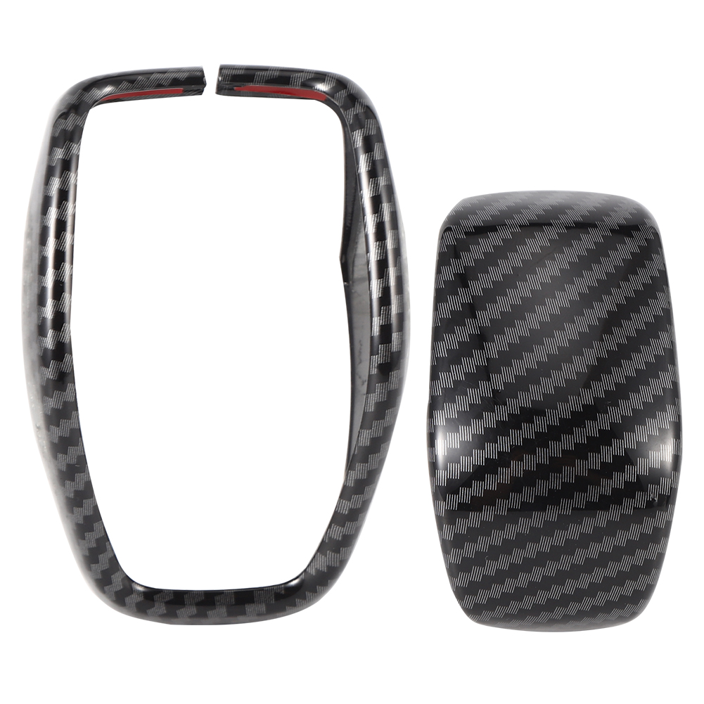2-teiliges Schalthebel-abdeckungsset In Carbonfaser-optik Für Toyota Rav4 2020 Mit Glänzenden Streifen