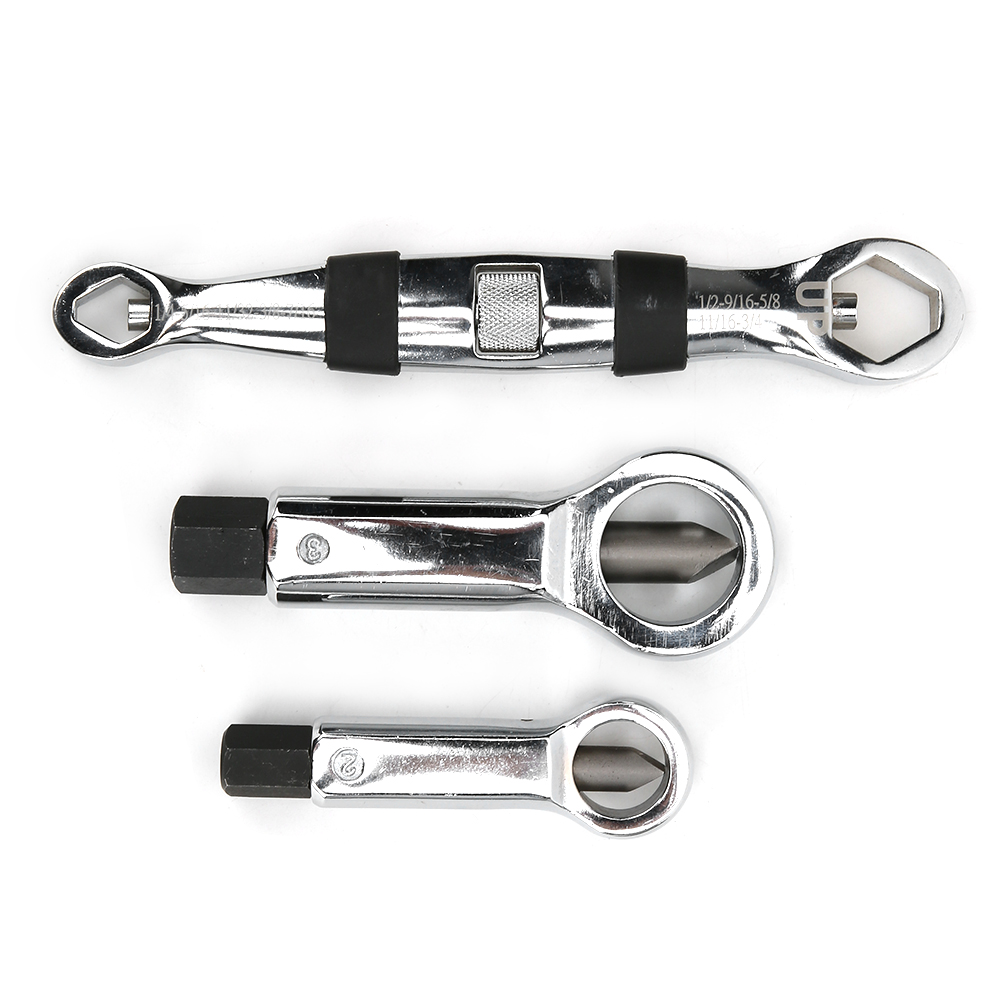 Set Mit 3 Ausdrehern Für Beschädigte Muttern (4–22 Mm), Werkzeug Zum Entfernen Abgebrochener Schrauben, Schraubensprenger