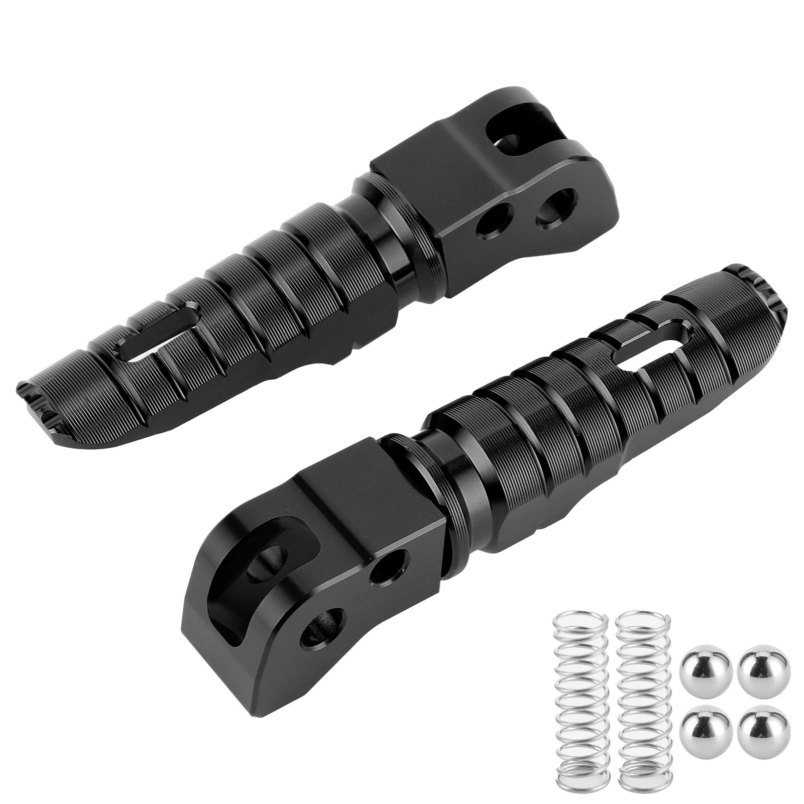 1 Paar Motorrad-fußrasten Aus Aluminiumlegierung, Modifikationsteil, Kompatibel Mit Rc200/390 125/250/300 Ab 2014, Schwarz