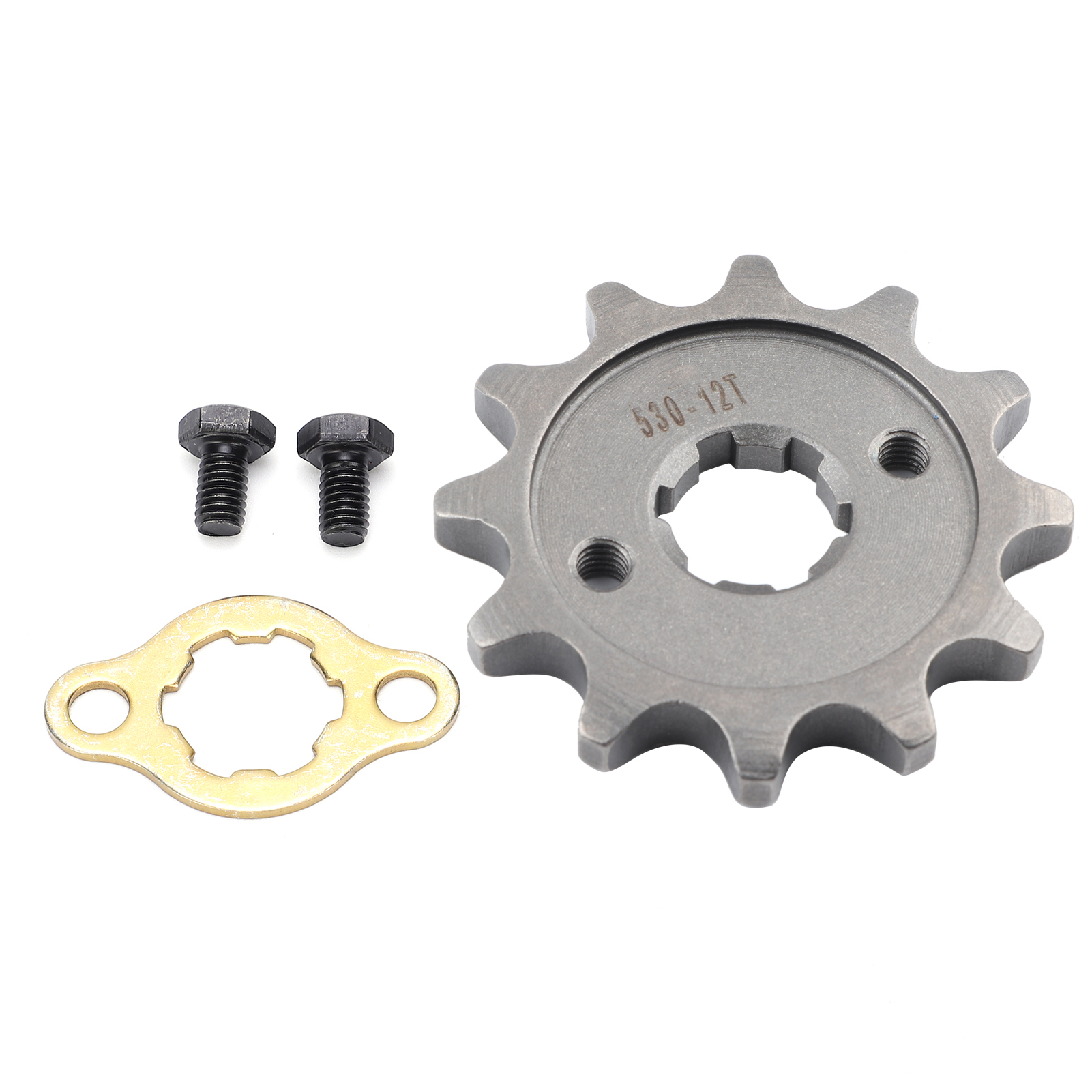 17 Mm X 30 Mm 12-zahn-ritzel Aus Legiertem Stahl Für 530er-kette Mit Befestigungsmaterial