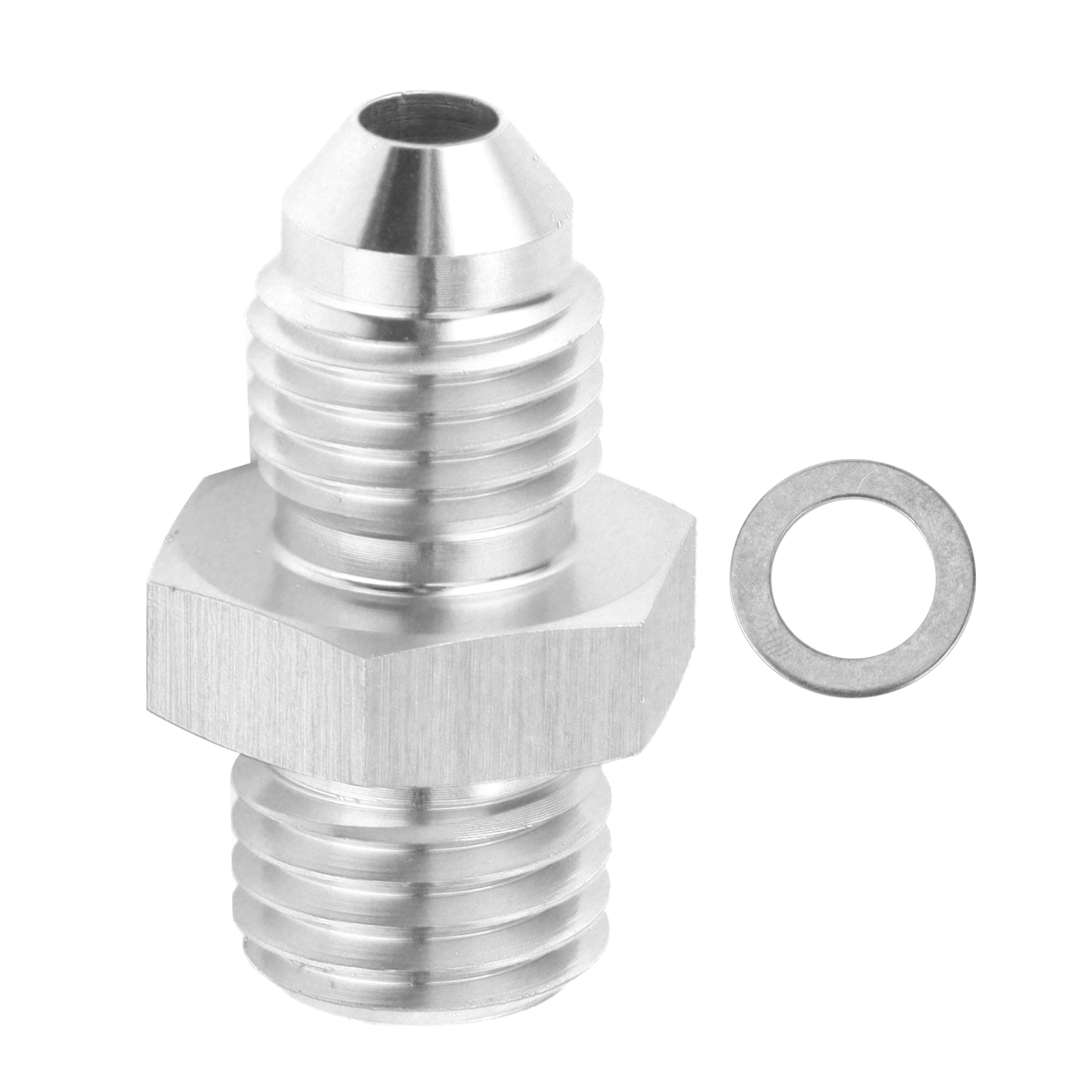 Turbo-ölzuführungsadapter M12x1,5 Mm Bohrung 1,5 Mm Auf -4an Anschluss Kompatibel Mit Saab Td04l, Td04h Und Td04hl