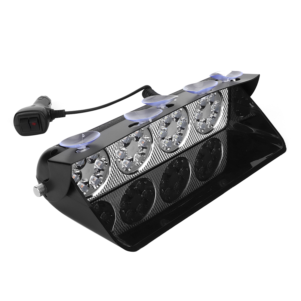 12v 24w 2000lm Led-saugnapf-signalleuchte, Blinkende Sicherheitswarnleuchte (weiß Und Gelb)