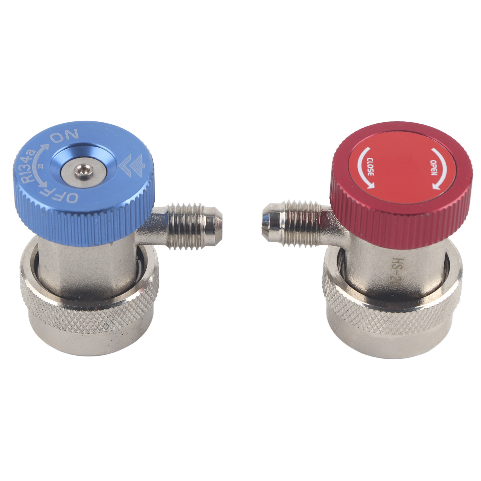 2 Schnellkupplungen (hoch-/niederdruck) Für R134a-klimaanlagen-druckmanometer-set, Messingadapter, Klimaanlagenzubehör