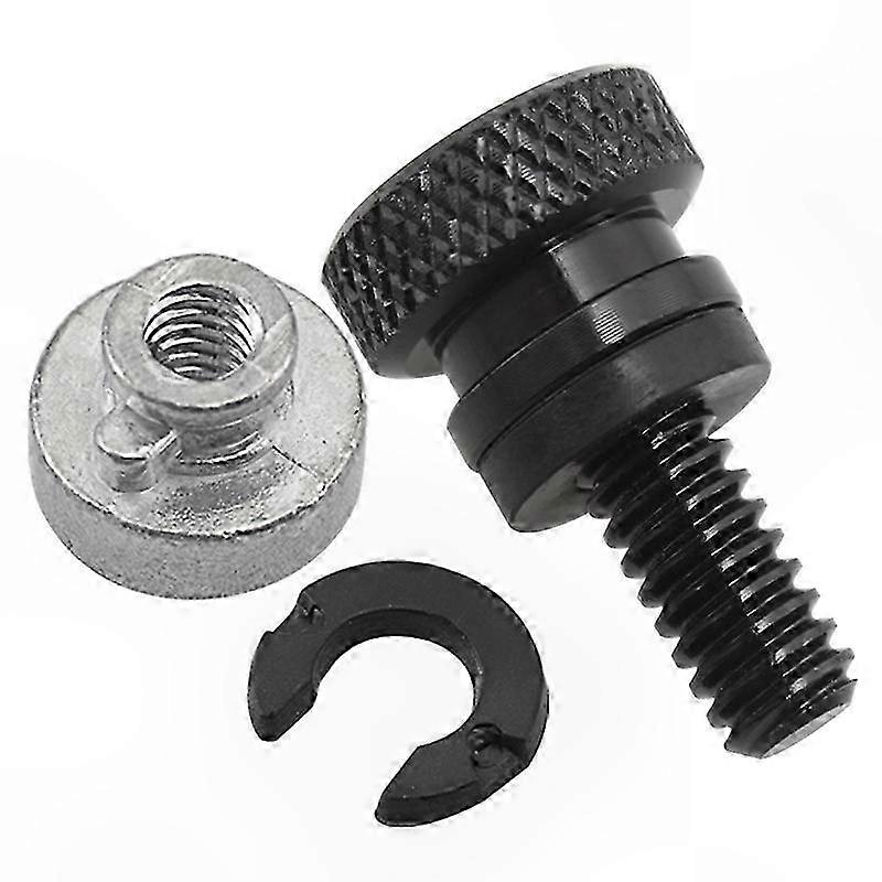 Schwarze 1/4-zoll-mutter Zur Befestigung Des Rücksitzes, Radschraube, Befestigungsbolzen, Kfz-ersatzteil, Sicherungsmutter, 6-kantig, Aus Hochbelastbarem Stahl, Fahrzeugreparaturzubehör.