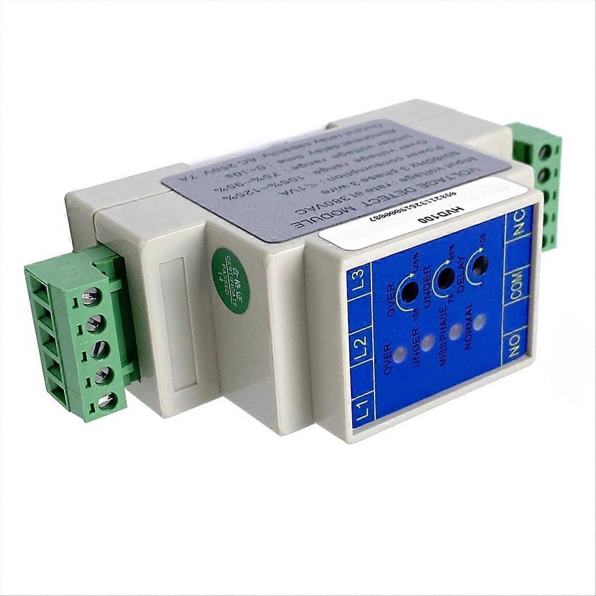 Spannungsschutzmodul Hvd100 Für Drehstrom, Überspannungs- Und Unterspannungsüberwachungsgerät, Industrielle Elektrische Sicherheitsausrüstung, Drehstrom-spannungsüberwachung, Zuverlässiger Schutz Für