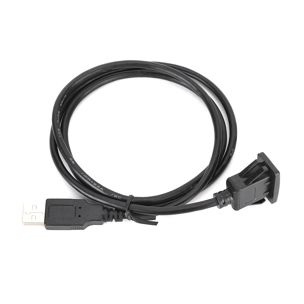 Usb 2.0-adapterkabel Mit Einem Port Und Audioanschluss Für Auto- Und Motorradarmaturenbrett, Verbindungsverlängerung.