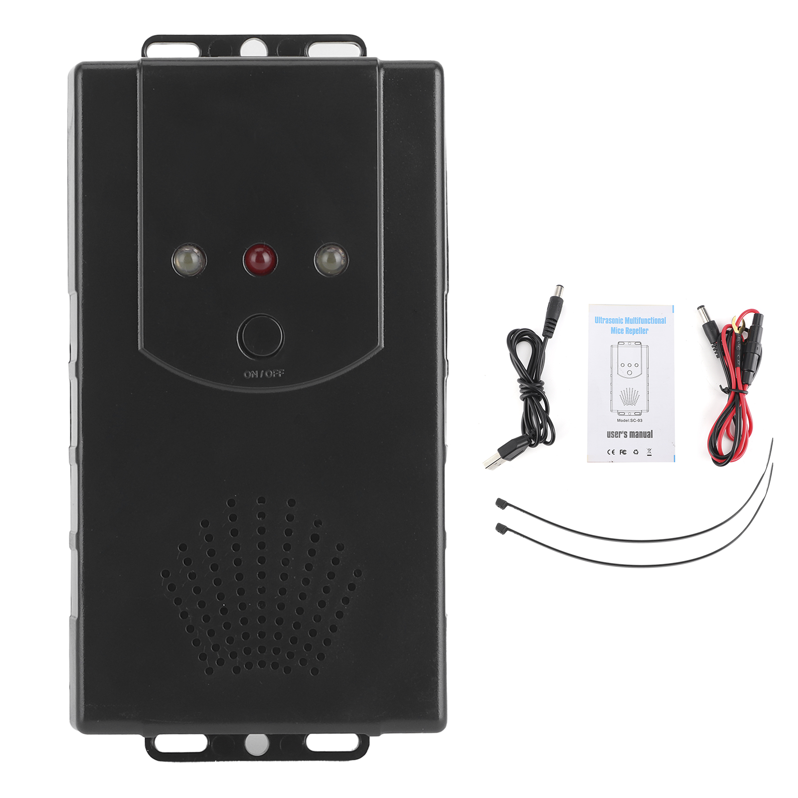 Intelligentes Ultraschall-tierabwehrgerät, Batteriebetrieben, Mit Led-licht, Ideal Für Fahrzeuge Und Zuhause.