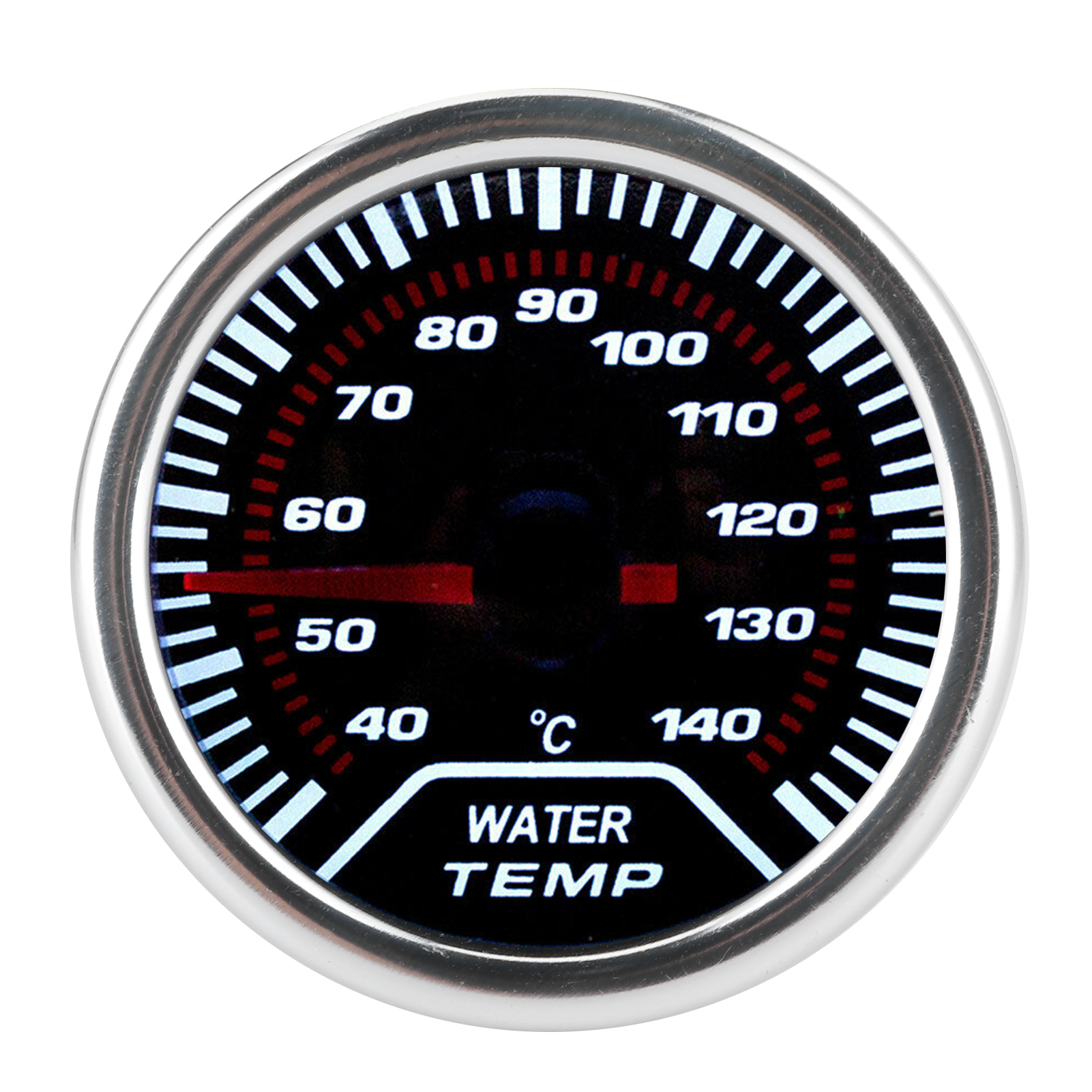 Universelle Led-kfz-wassertemperaturanzeige, 52 Mm/2 Zoll, Temperatursensor Mit 1/8"-gewinde