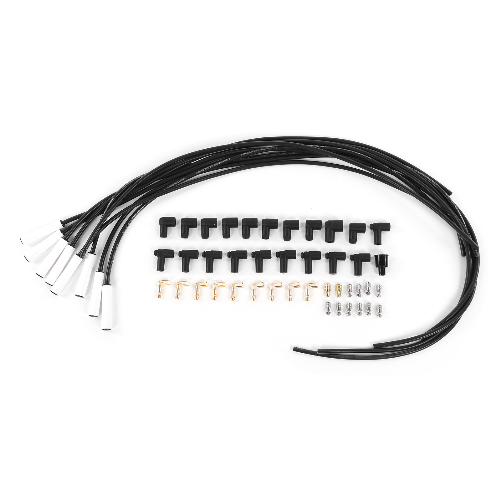Universeller 8,5-mm-zündkerzenkabelsatz 9002c Mit 135°-keramikspitzen Und Edelstahlanschlüssen