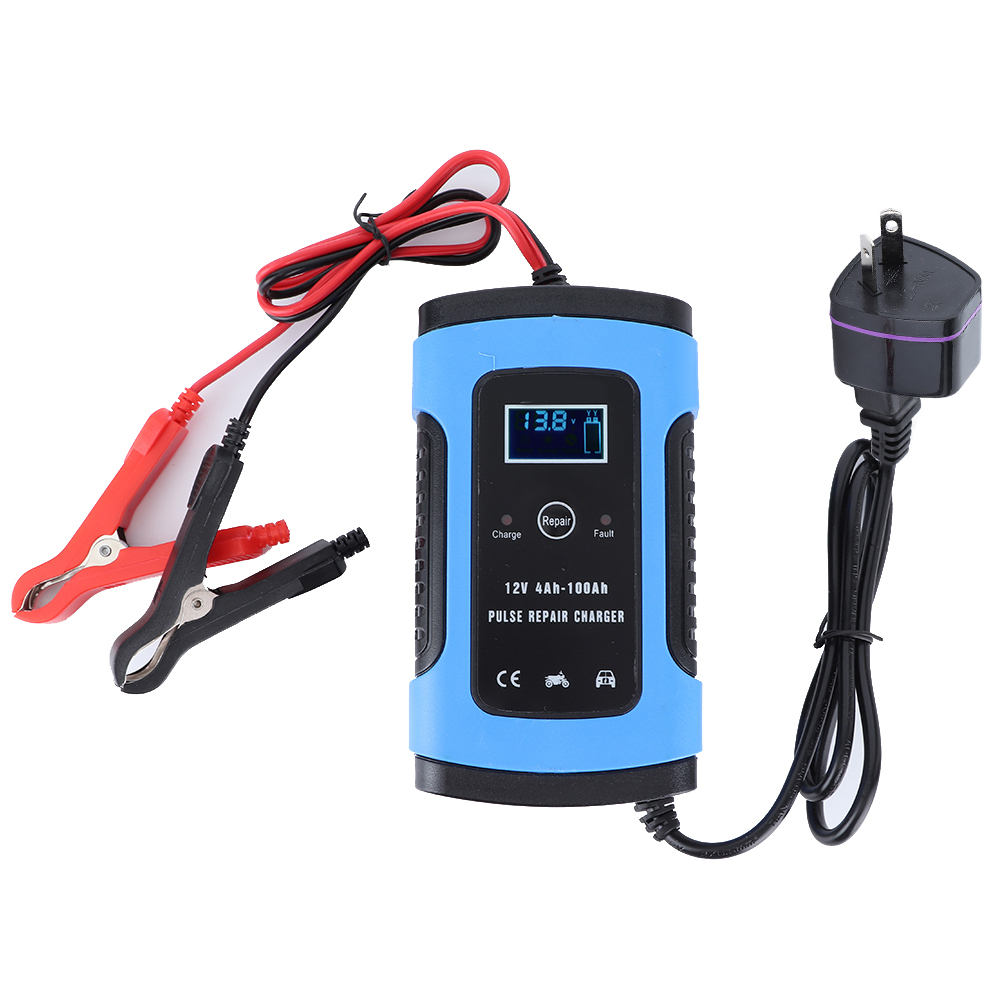 12v 6a Impuls-batterieladegerät Mit Leisem Lüfter Für Auto Und Motorrad, Au 100-240v Stecker