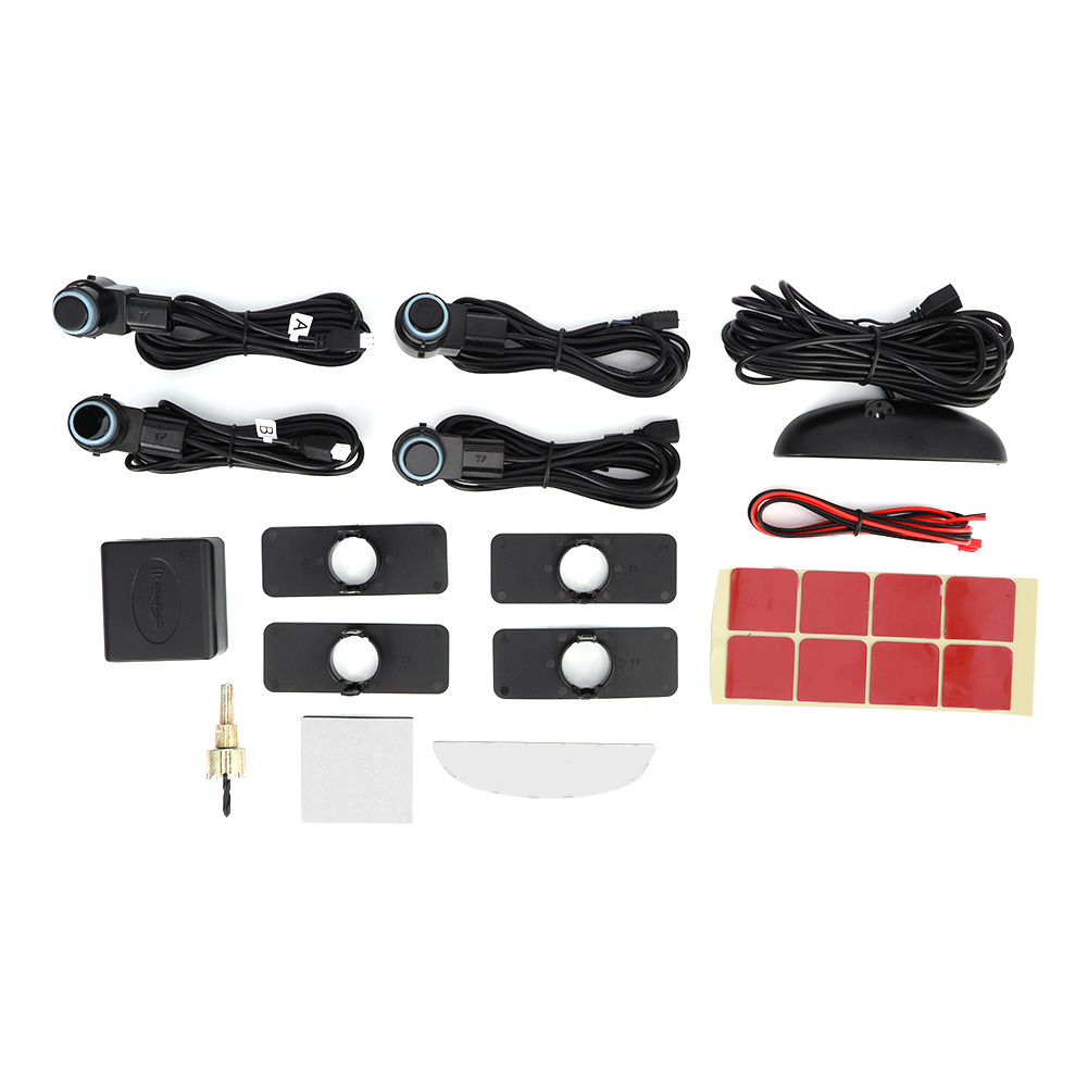 Intelligentes Parkradar-set Mit 4 Sensoren, Digitaler Led-anzeige Und Rückfahrhilfe Für Pkw.
