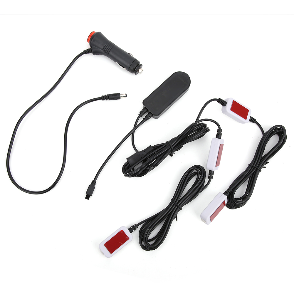 Set Mit 4 Innenraum-ambienteleuchten, 5v/12v, 7 Farben, Sprachsteuerung, Blinkfunktion, Zigarettenanzünderstecker