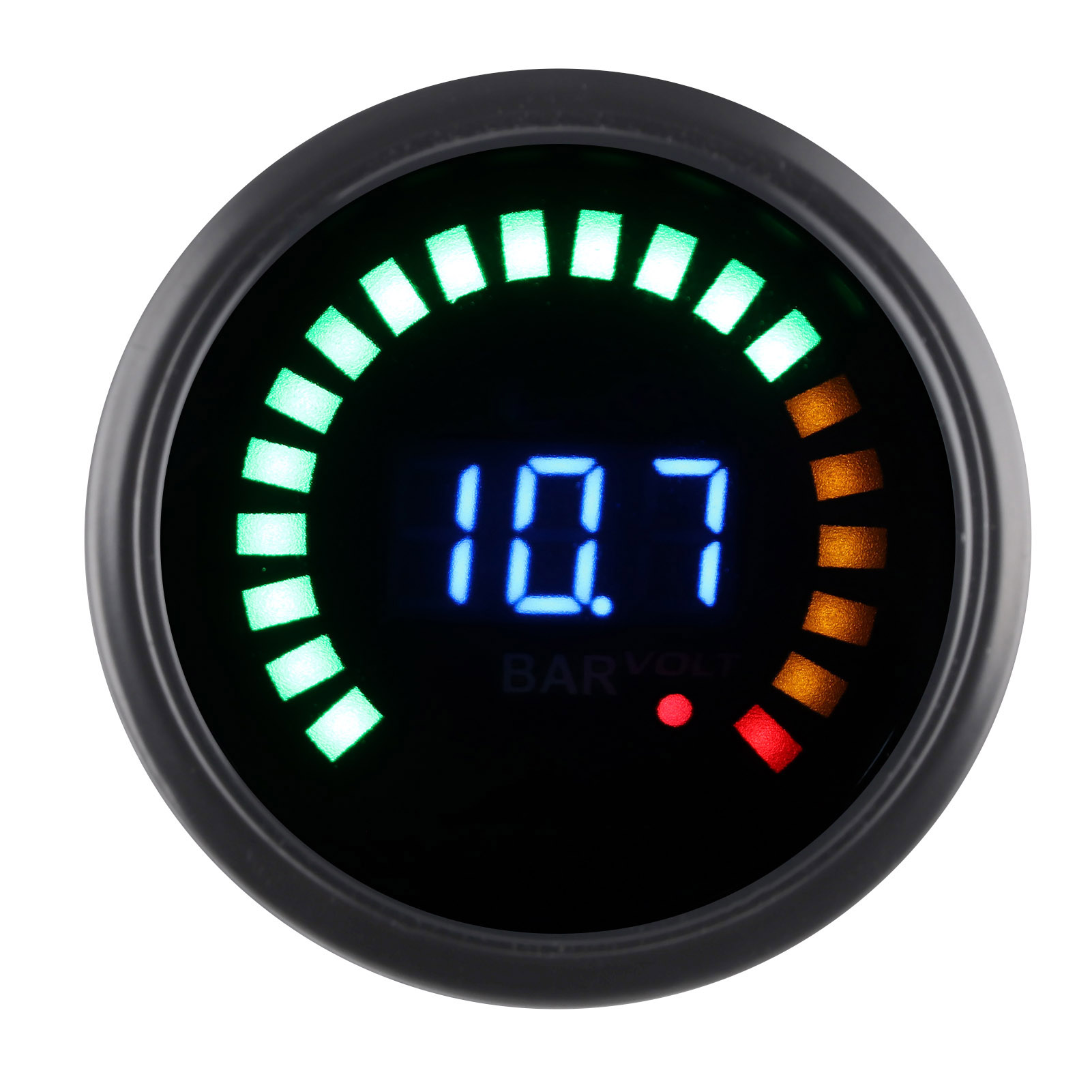 12v Usb-autoladegerät Mit Digitalem Led-voltmeter Und 2-in-1-vakuummeter