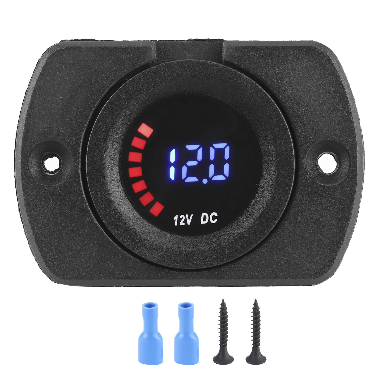 12v Dc Led-farbdisplay-spannungsmesser Mit Bedienfeld, Ersatzteil Für Fahrzeugmodifikation