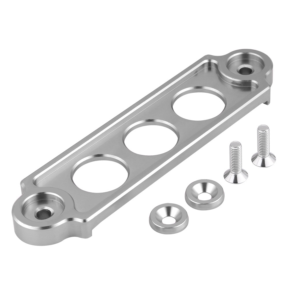 Rennbatteriehalterung Aus Silber Eloxiertem Aluminium Für Honda Civic / Crx 1988-2000