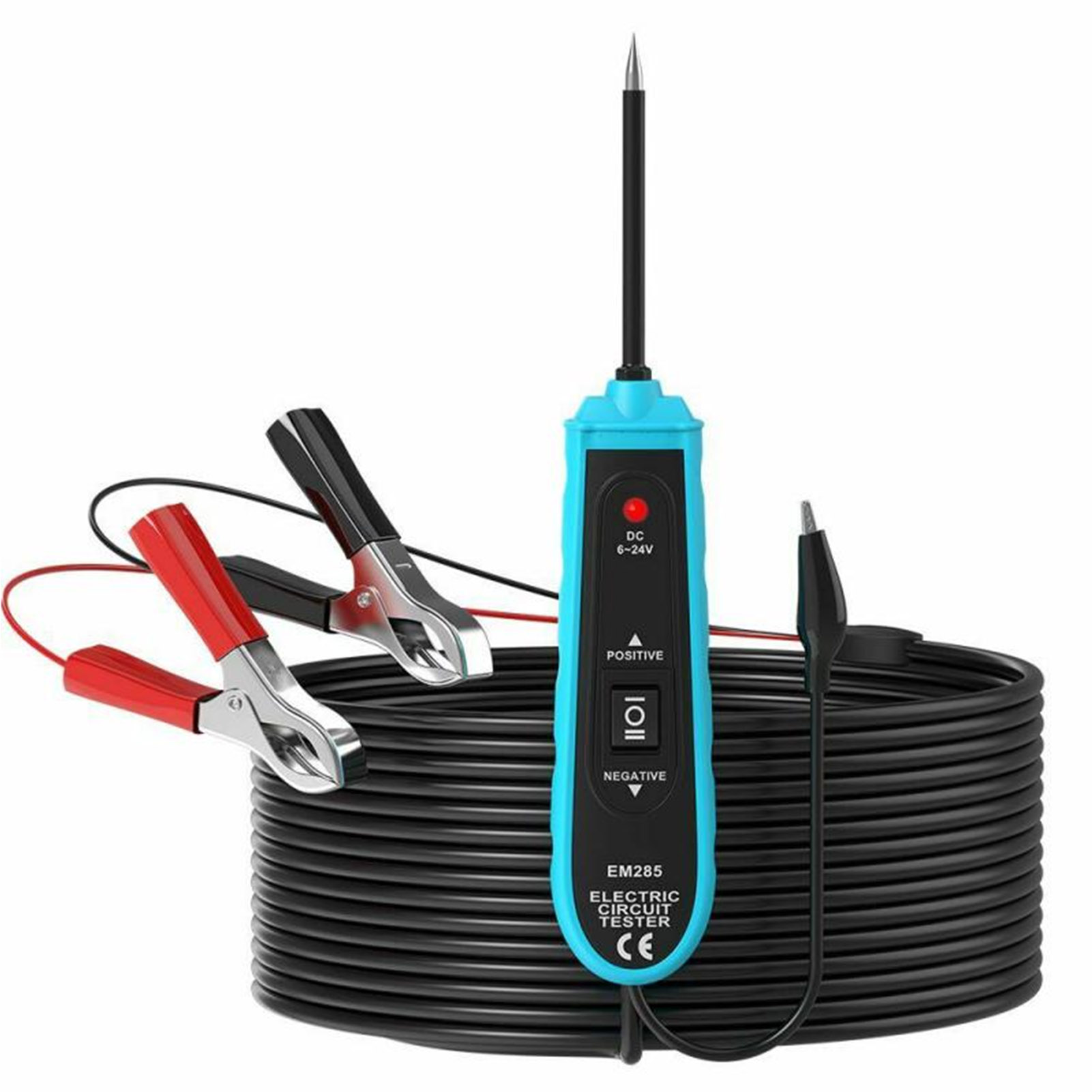 Em285 6-24v Dc Kfz-elektriktester Mit Überlastschutz Und Abnehmbarer Prüfspitze
