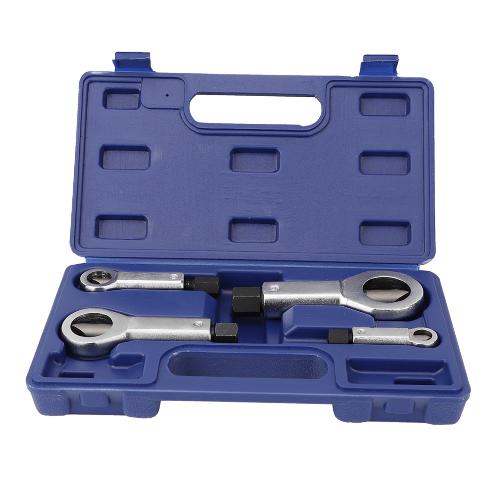 4-teiliges Mutternsprenger-set (9-27 Mm) Für Abgebrochene, Beschädigte, Korrodierte Oder Festsitzende Muttern, Robuster Stahlausdreher Und Mutternschneider.