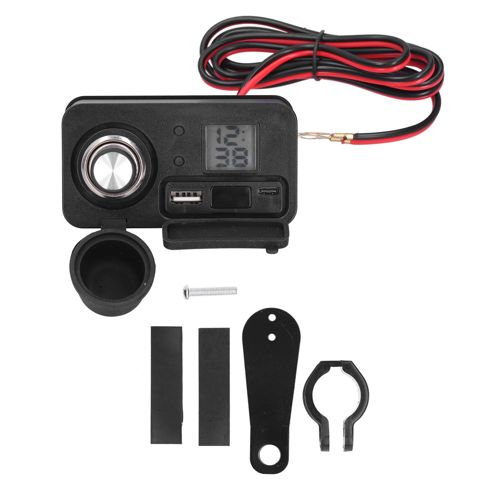 Schnellladegerät Qc 3.0 5v/3a Dual-usb-zigarettenanzünder, Wasserdicht, Für Motorrad, Handy Und Gps