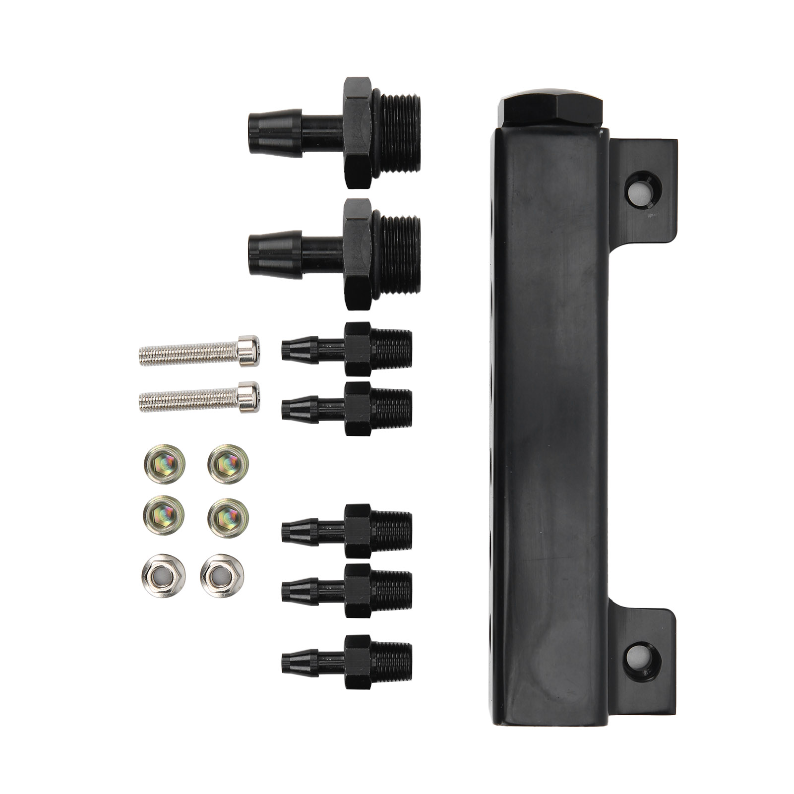 6-port-luftansaugkit Mit 3/8-zoll-einlass-/auslassverteiler, Turbo-wastegate, Ladedruck- Und 1/8-zoll-vakuumanschlüssen