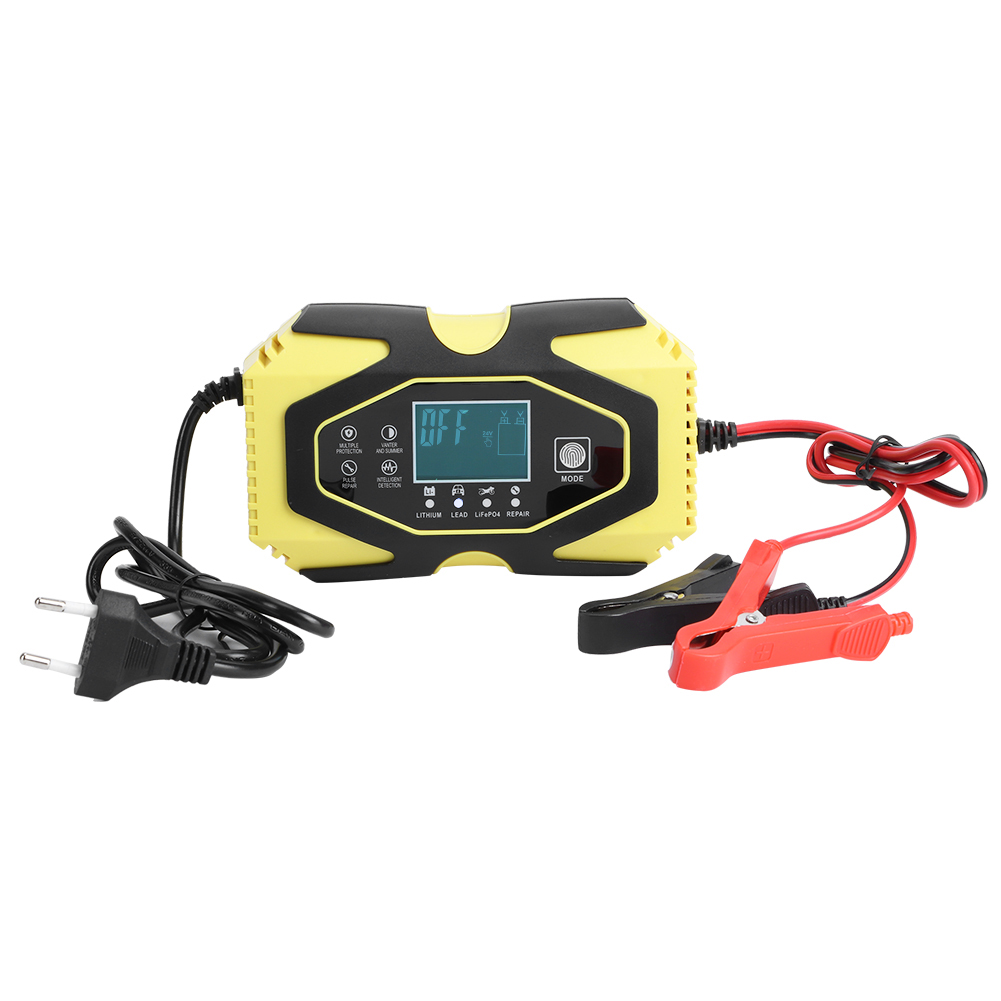 12v 6a 24v 3a Agm Schnellladegerät Für Motorrad- Und Autobatterien, 100v-240v Reparatur Mit Eu-stecker