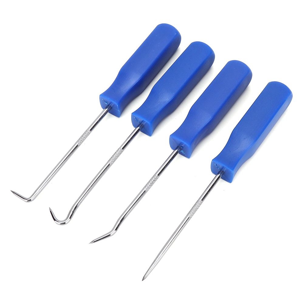 Set Mit 4 O-ring- Und Dichtlippenausziehern – Ausziehhaken Und -picker Für Öldichtungen Und Dichtungsringe – Handwerkzeuge Für Die Kfz-reparatur