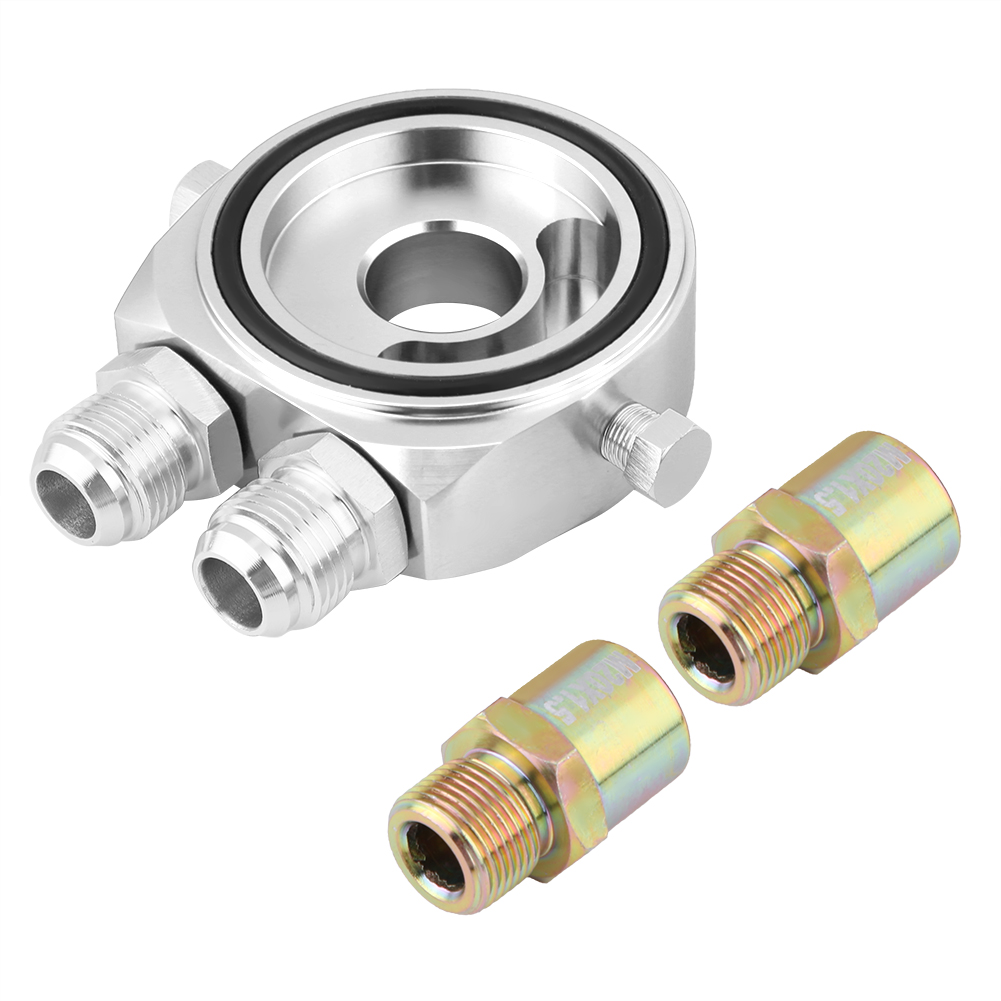 M20 X 1,5 Aluminium-sandwichadapter Für Ölfilter, Ölkühler-kit Mit 1/8 Npt-anschluss, Silber