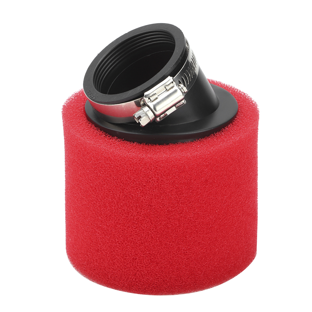 48 Mm / 1,89 Zoll Abgeschrägter Roter Luftfilter Für Motocross-scooter, Atv Und Quad