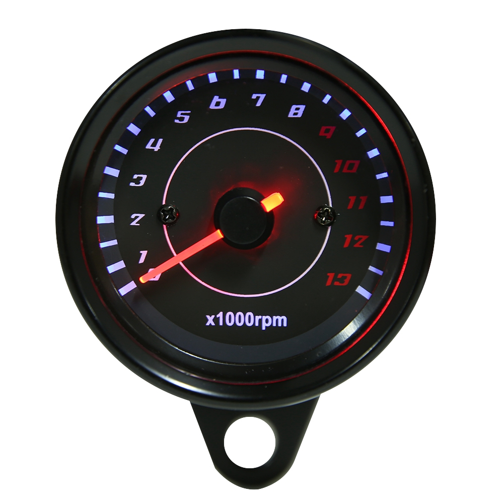 Universeller Elektronischer Led-tachometer Für Motorräder, 12v Dc, Hintergrundbeleuchteter Drehzahlmesser Mit Motordrehzahlanzeige.