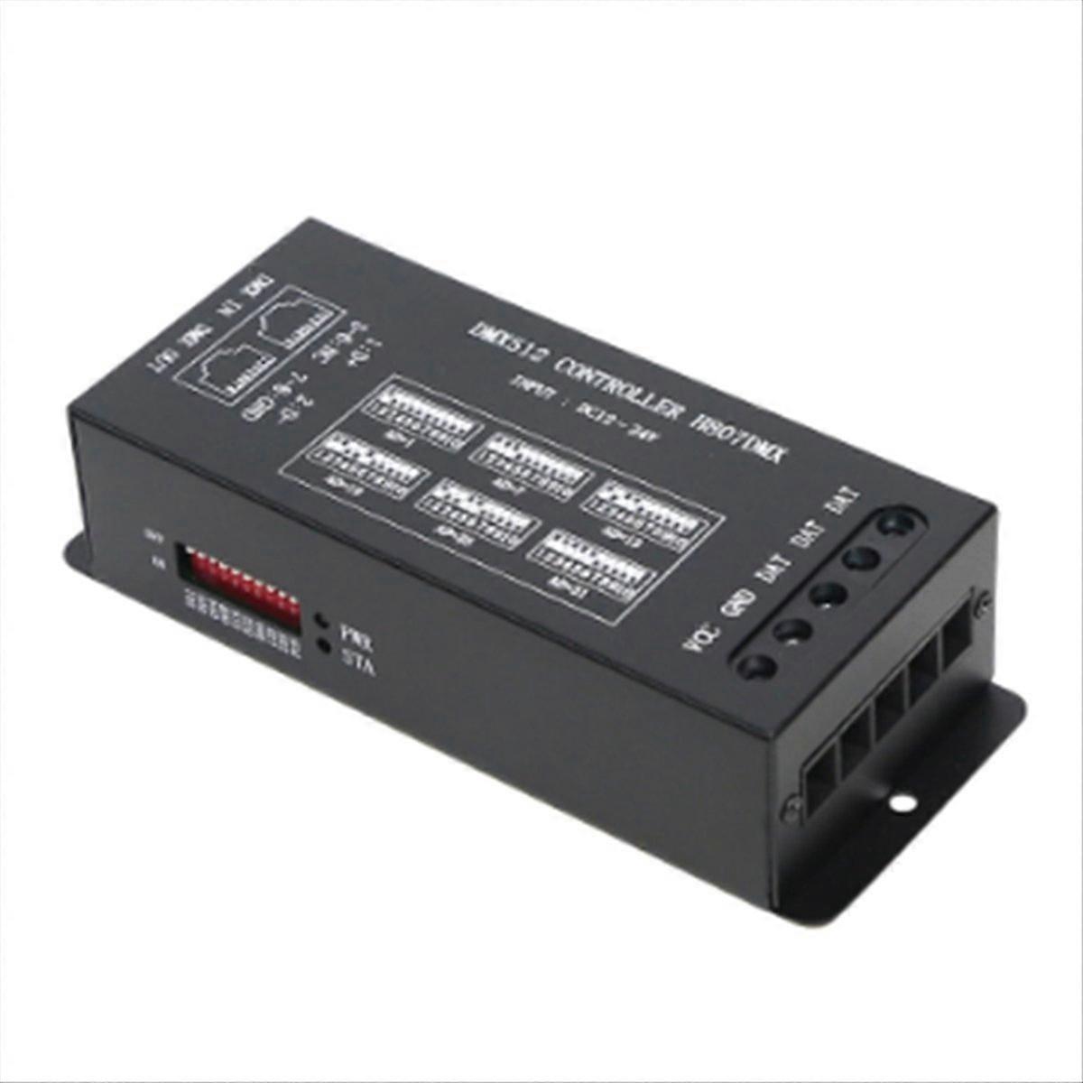 Dmx512-controller Für Ws2812/ws2813 Led-streifen, Kompatibel Mit Dmx-konsolen, Steuerung Über Dmx512, Präzise Steuerung Von Adressierbaren Streifen, Professionelle Steuerschnittstelle.