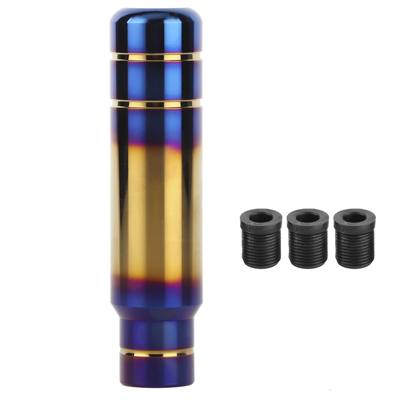 Universeller 5,1-zoll-schalthebel Aus Aluminium, Blau Gebrannte Farbe, Mit 3 Fahrzeugadaptern