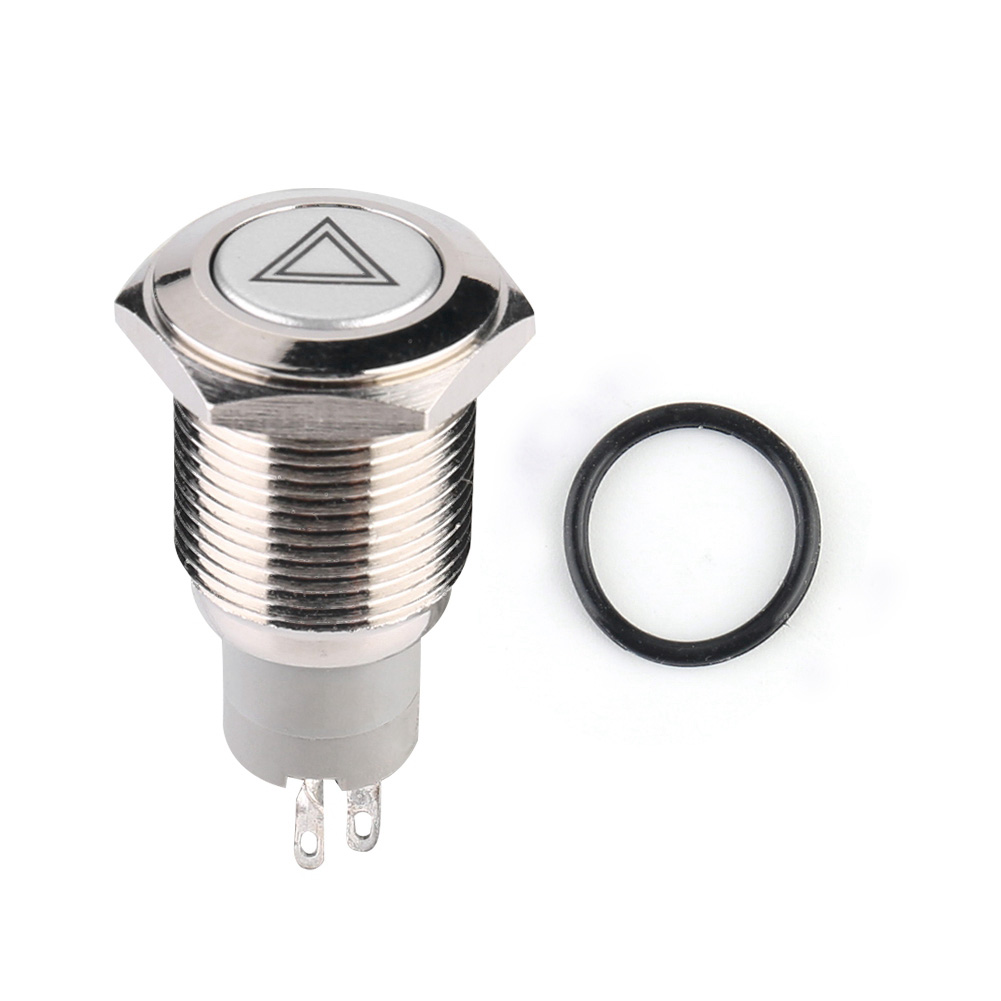 Universeller Roter 16-mm-led-druckknopf Für Warnblinkanlage Im Auto, Ein-/ausschalter Für Notsignale