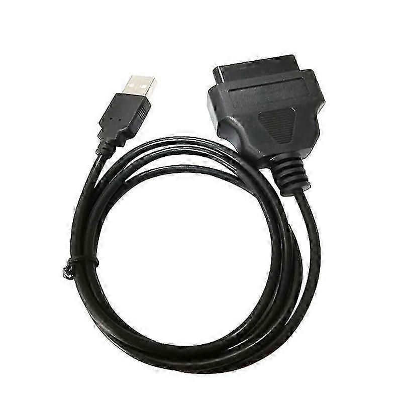 Obd2-zu-usb-16-pin-diagnosekabel Für Kfz-scan-tools, Standardstecker, Kompatibel Mit Motorcodeleser, Fahrzeugtestschnittstelle, Elektronischem Diagnosezubehör, Flexible Länge, Robuster Stecker.