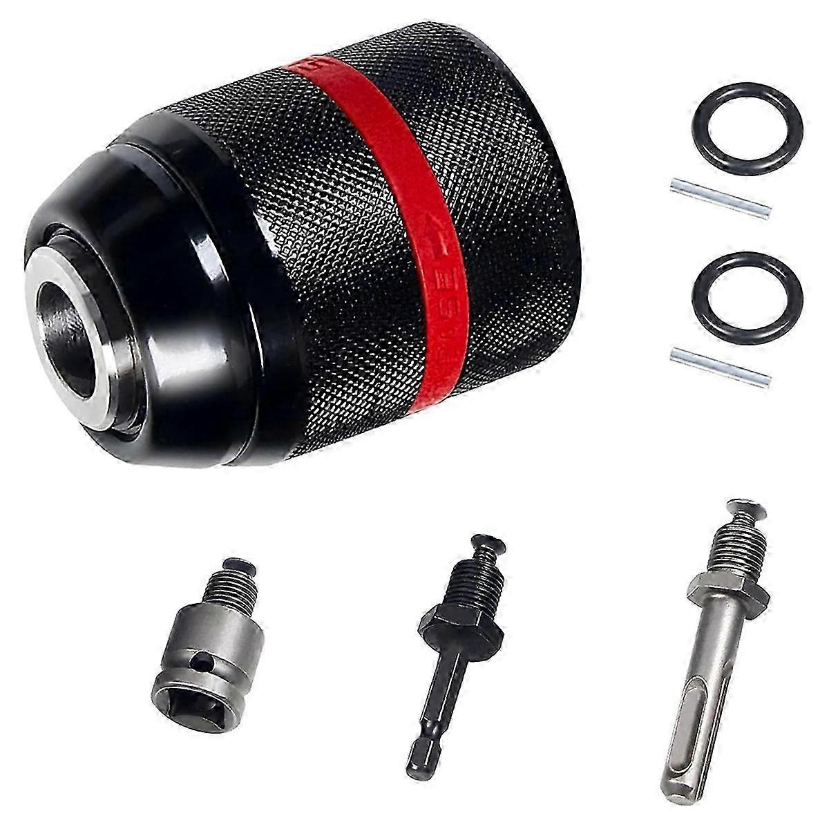 Milwaukee 13mm Schnellspannbohrfutter, 1/2-20unf Gewinde, Selbstspannend, Sds-plus Sechskantschaft, 1,5-13mm.