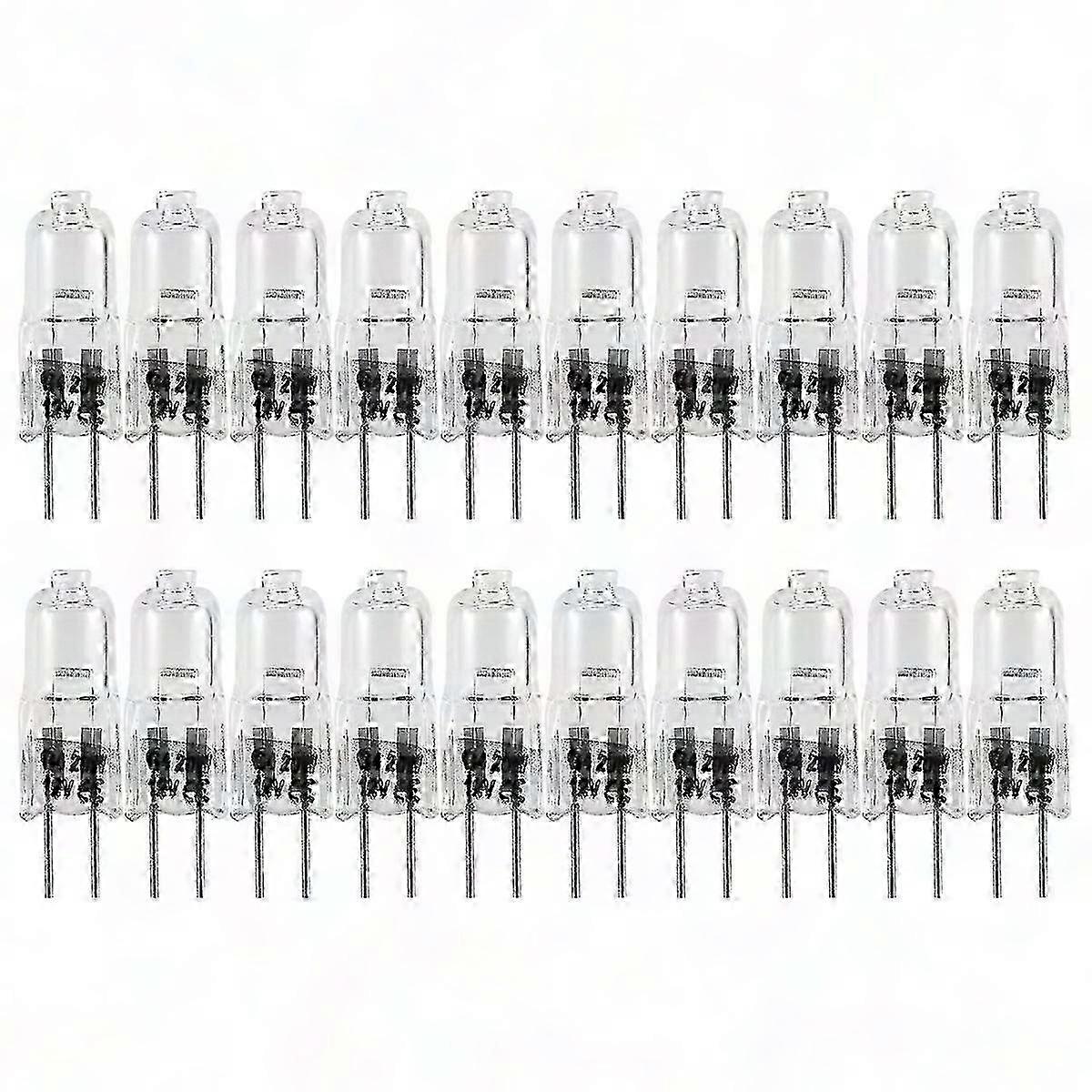 Packung Mit 20 G4 20w 12v Halogenlampen, Sparsam Und Hell, Ideal Für Die Heimbeleuchtung, Einfacher Und Langlebiger Ersatz.